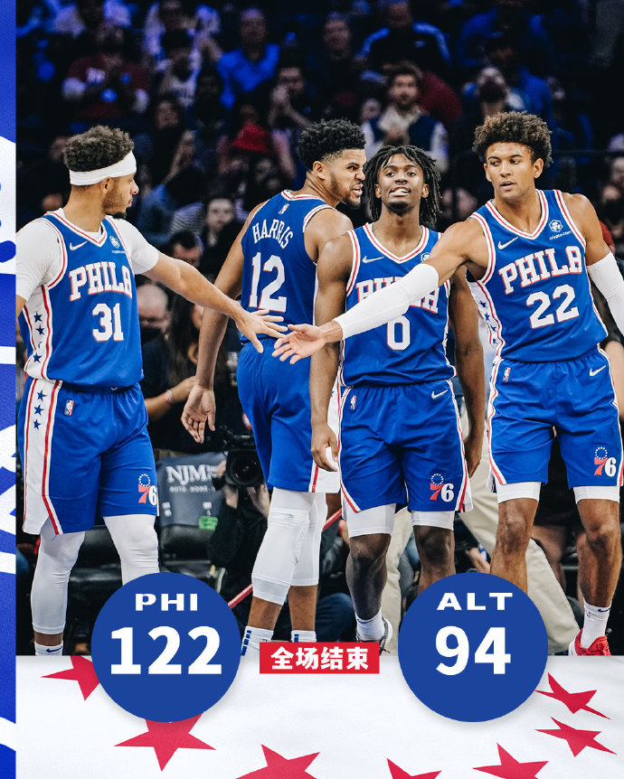 10月31日 NBA常规赛 老鹰vs76人 全场录像及集锦