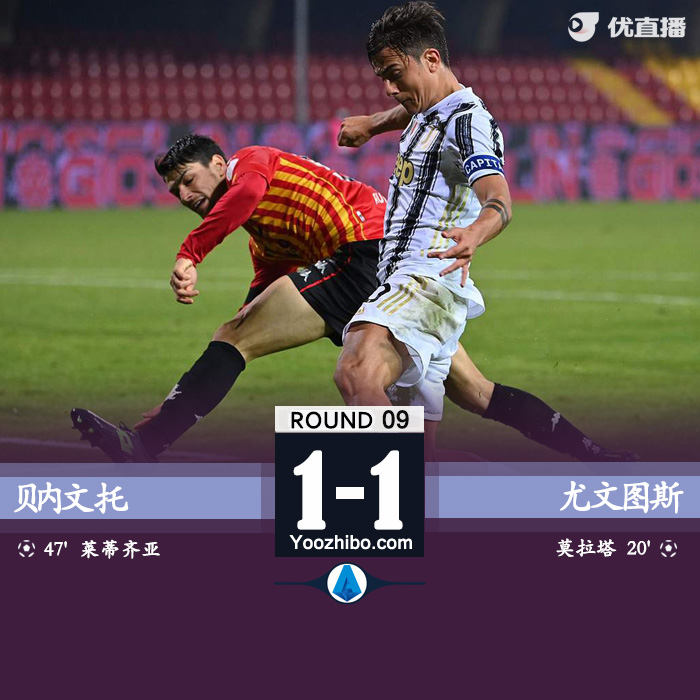 <a href=/zuqiu/juventus/ target=_blank class=infotextkey>尤文图斯</a>1-1贝内文托