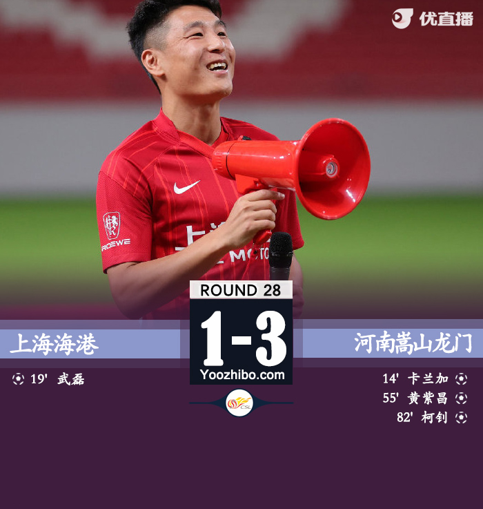 上海海港1-3河南嵩山龙门