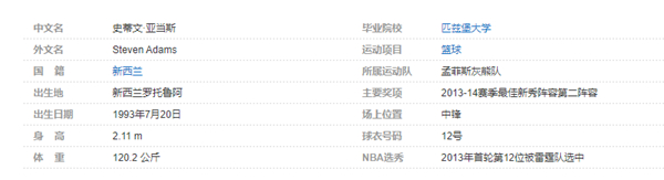 史蒂文-亚当斯个人详细资料简介