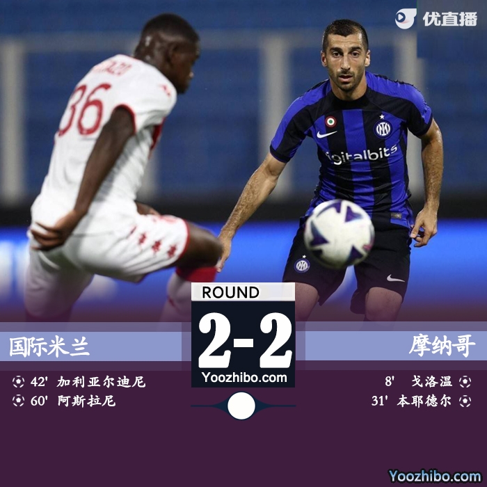 国米2-2摩纳哥