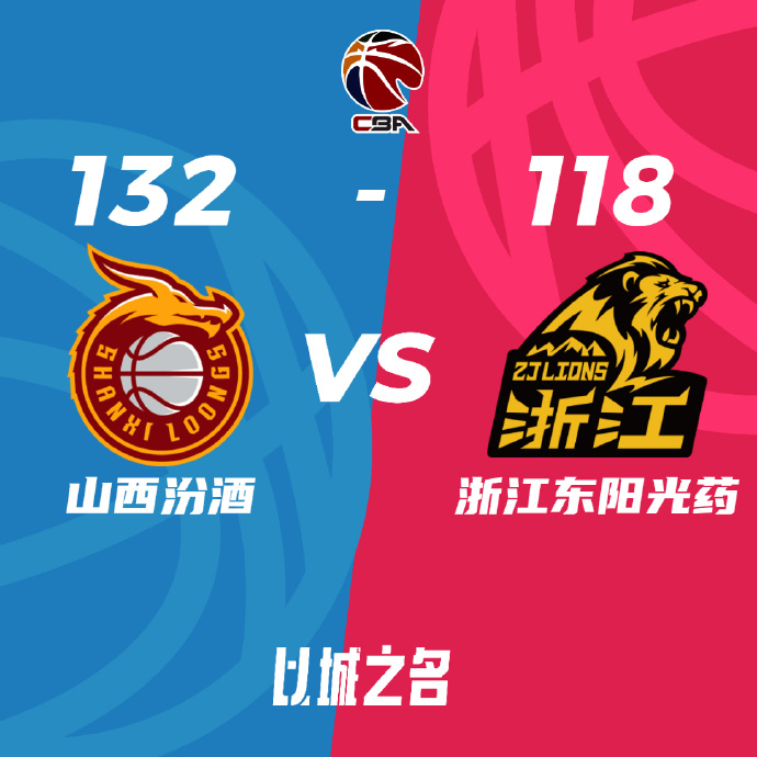 山西132-118战胜广厦总分1-1平 张宁29分胡金秋31+12